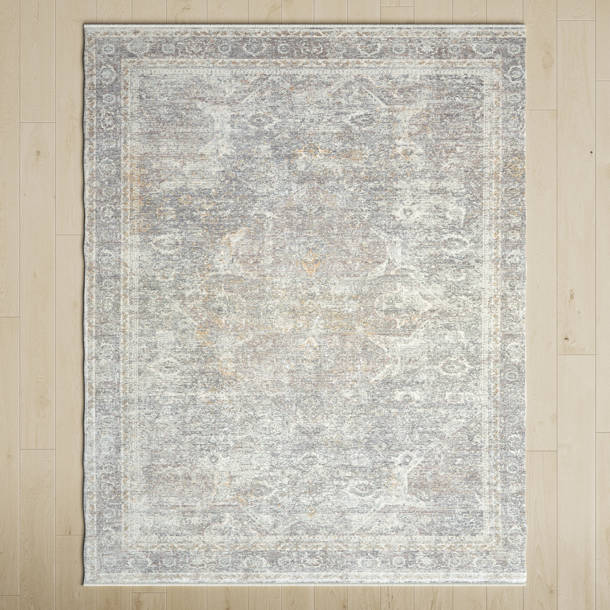 Yasmin Oriental Cream/Blue Area Rug & Reviews Birch Lane